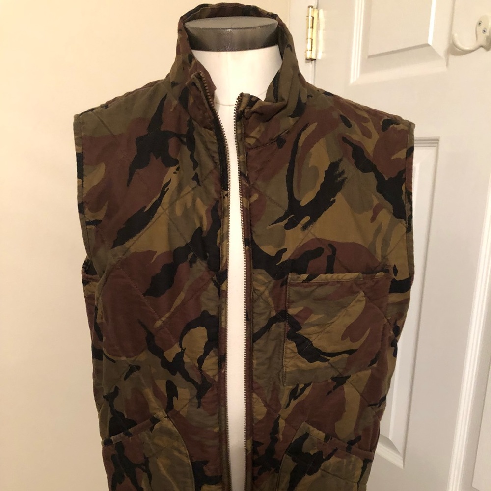 Jcrew men’s camo vest
